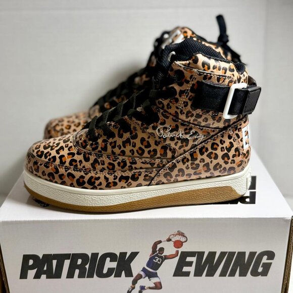 PATRICK EWING ATHLETICS WOMEN'S 33 HI REBOUND Leopard 5RBE001-999 SZ: 6 **NEW** - Picture 3 of 9